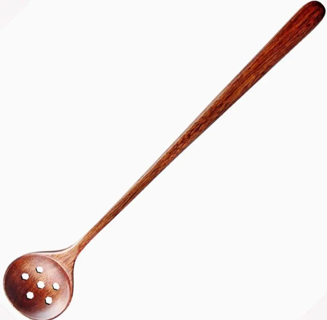 Thumbnail of ❤️ On Sale ❤️ Perle Wooden Long Spoon Natural Cooking Lacquerware Parfait