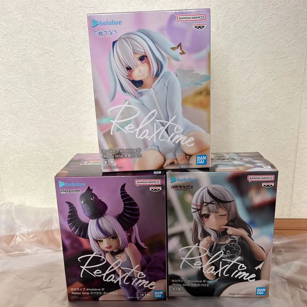 Thumbnail of Hololive figures: La+ Darknesss, Kanata Amane, Chloe O'Neil - Relax Time