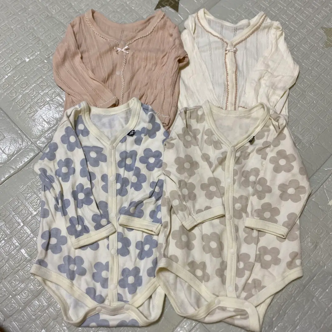 Thumbnail of Baby Romper Bodysuit Underwear 100% Cotton 80cm Girl Flower Frill Lace