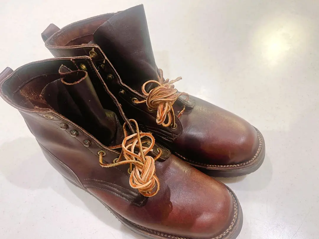 グリズリーブーツ　8D  極美品 GRIZZLY BOOTS(グリズリー ブーツ) Lineman Oxford -Brown Rough