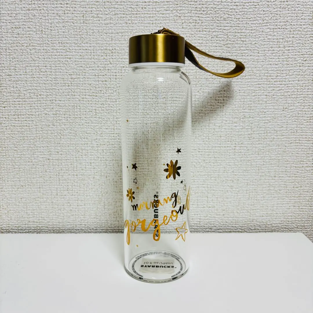 星巴克 皮革掛帶玻璃水瓶 的縮圖