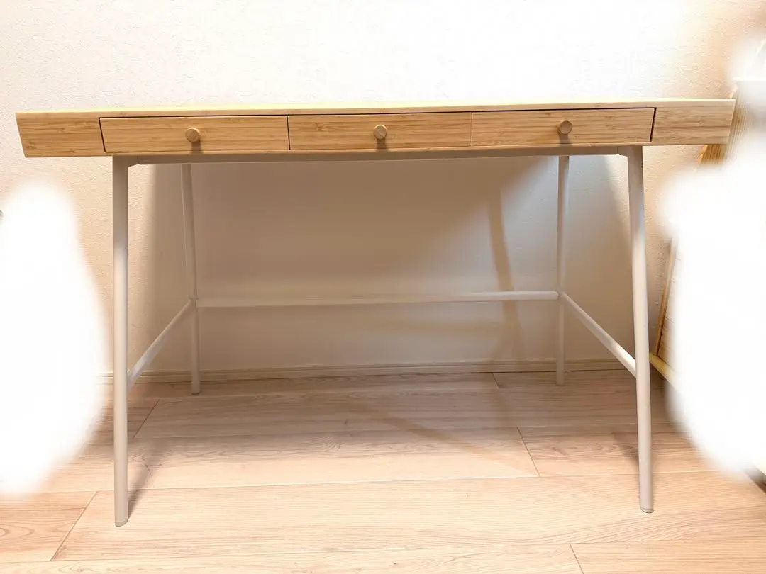 【送料込/直接引取も可(値引します）】IKEA リルオーセン　バンブー デスク IKEA(イケア) LILLÅSEN（リルオーセン）デスク - ミルム 家具