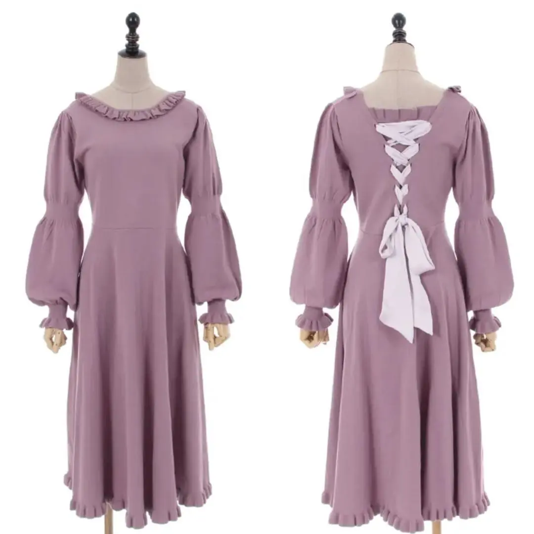 Thumbnail of axes femme Lace-Up Knit Dress