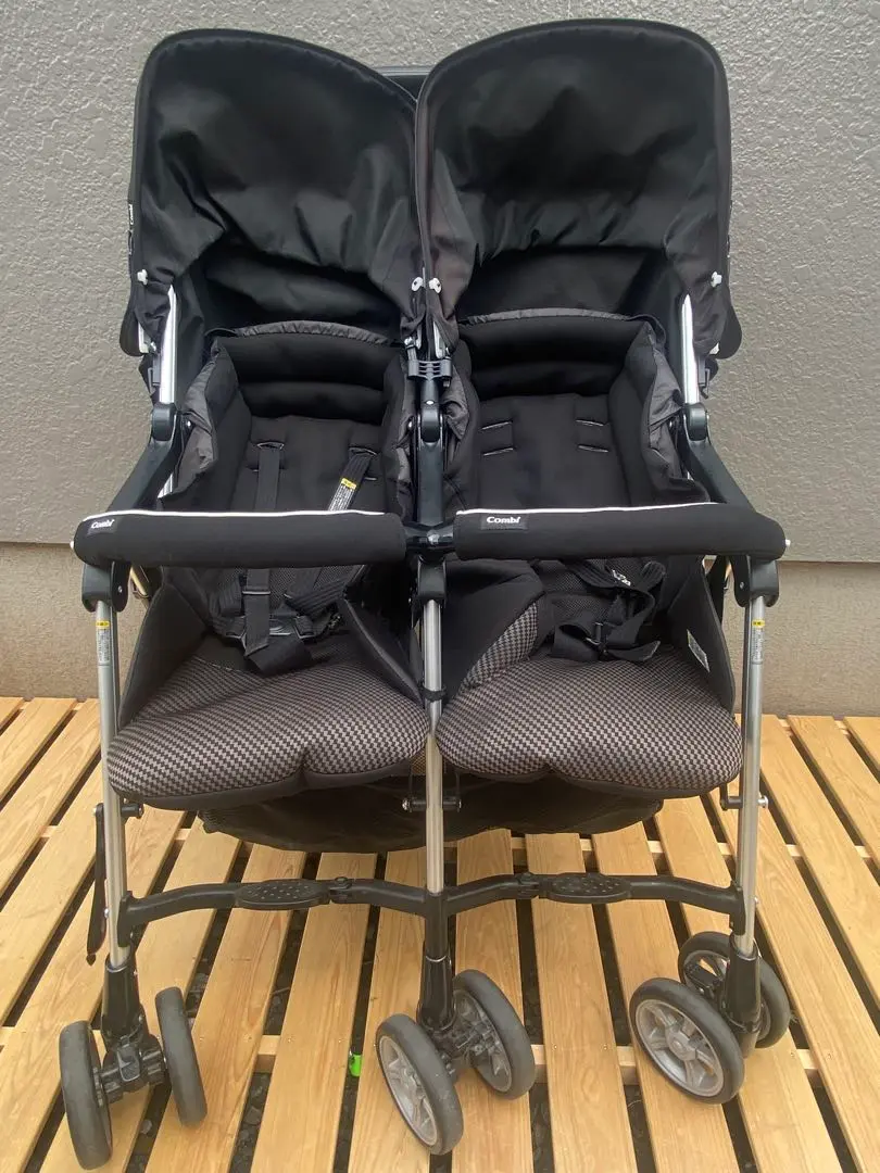 コンビ 双子ベビーカー ツインスピン GC ブラック×ブラウン ツインスピン GC｜コンビ公式ブランドストア