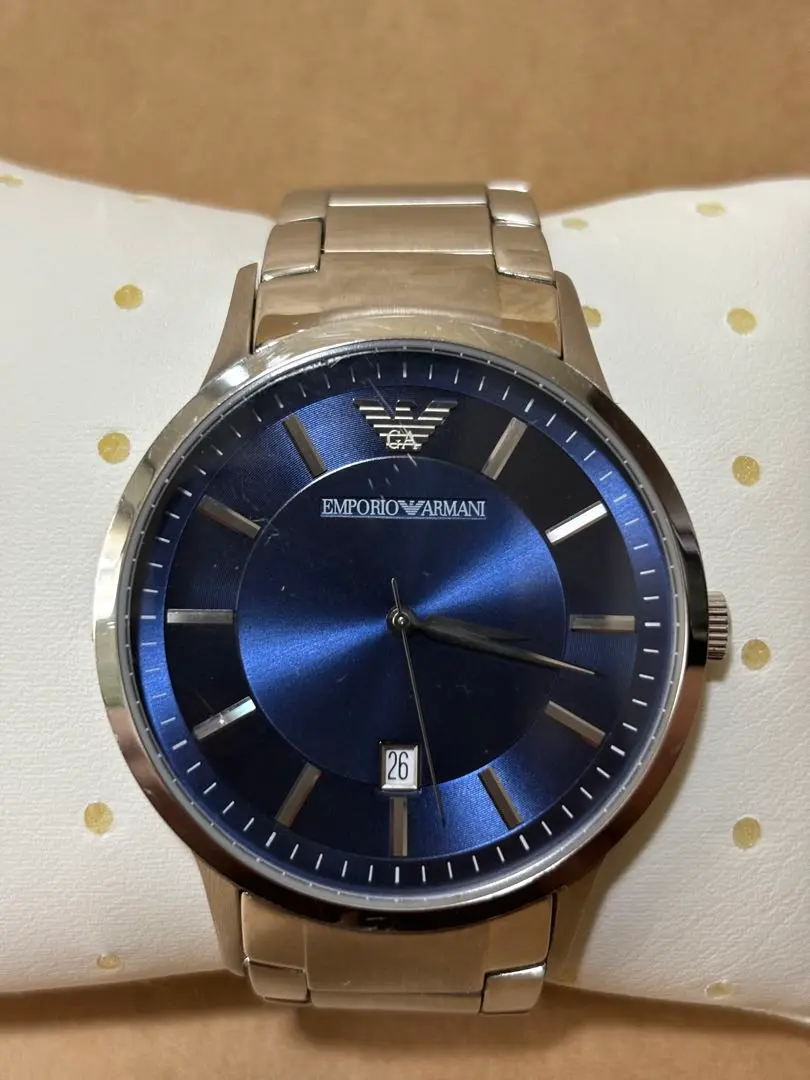 2025年最新】EMPORIO ARMANI 文字盤カラー：ブルー 腕時計