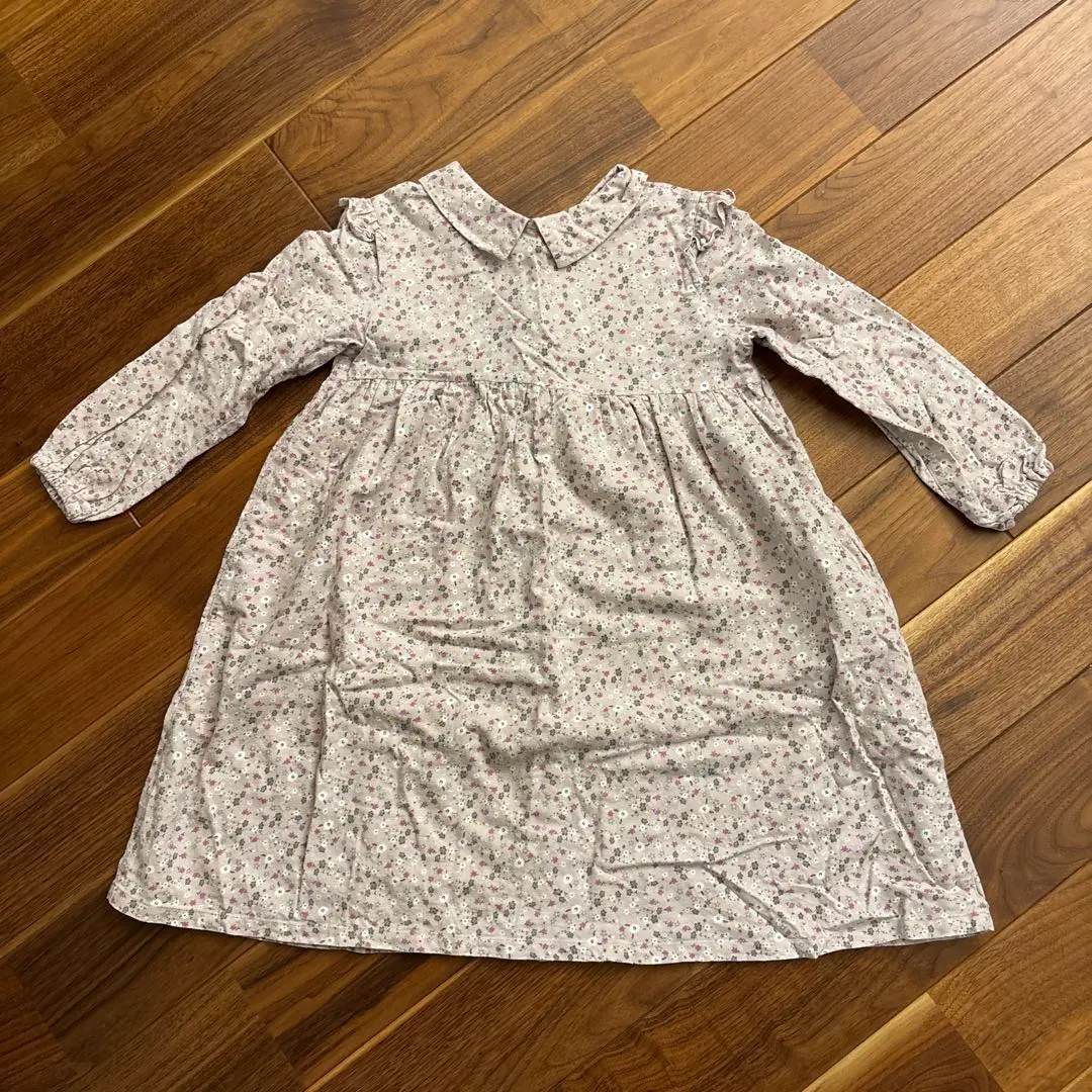 Thumbnail of 2-way floral long-sleeved dress, pink, 130cm