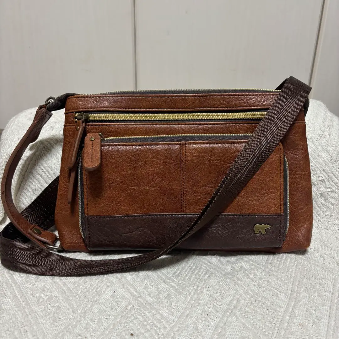 Thumbnail of Brown Leather 2-Way Shoulder Bag ✨ Nearly New ✨