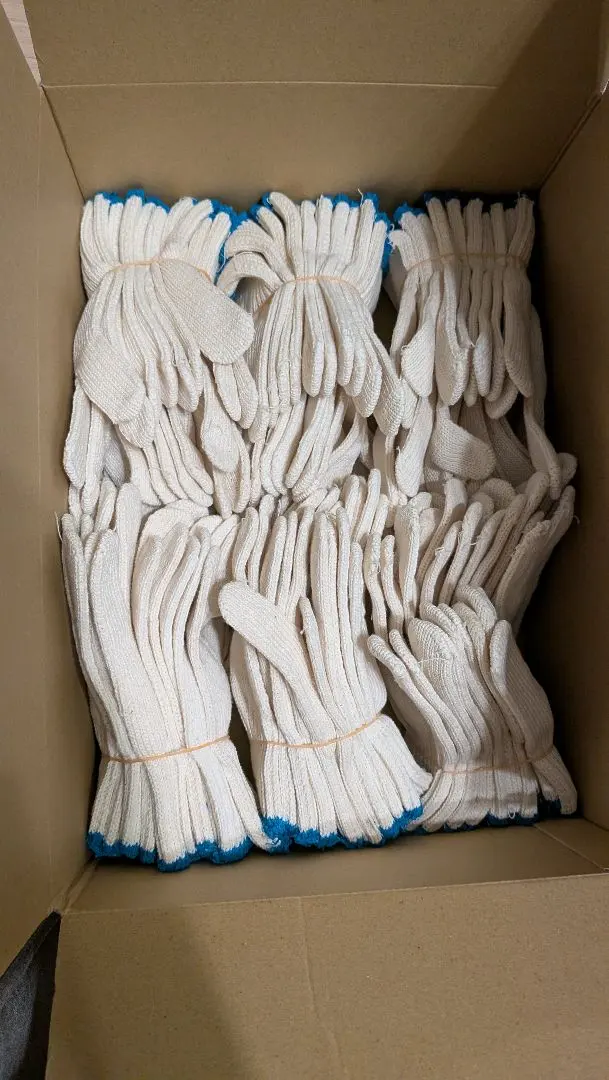 Thumbnail of High-quality 100% cotton work gloves, brand new, unused, size S, bulk sale of 30 pairs