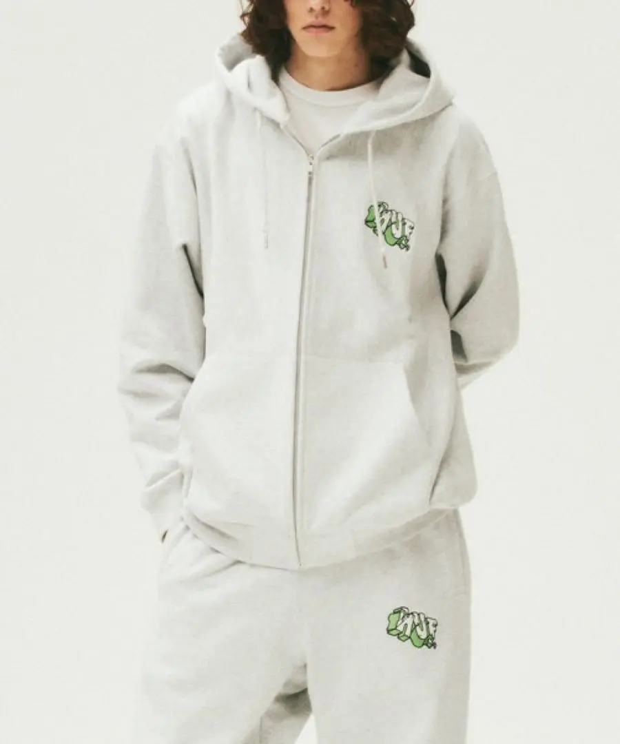 HUF スウェットセットアップ HUF ハフ セットアップ スウェット パーカー パンツ ワッペン