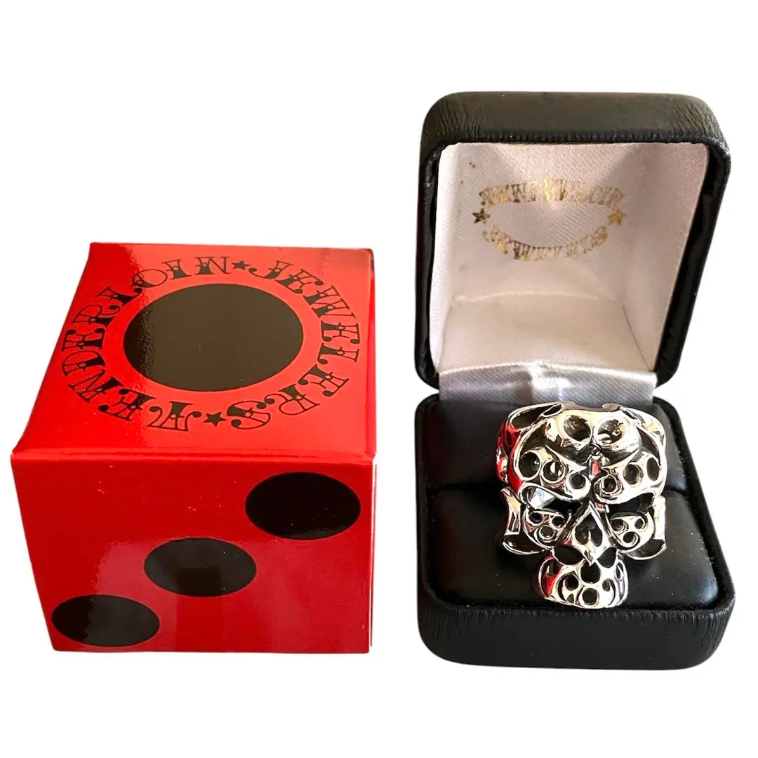 ⭐︎美品⭐︎テンダーロイン ボルネオスカルリング BORNEO SKULL RING テンダーロイン 8K ボルネオスカル リング 買取実績公開中！