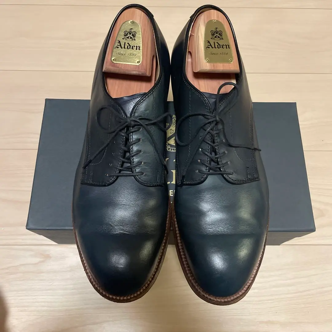 【美品】Alden オールデン　クロムエクセル プレーントゥ　US8.5D 美品】Alden オールデン クロムエクセル プレーントゥ US8.5D