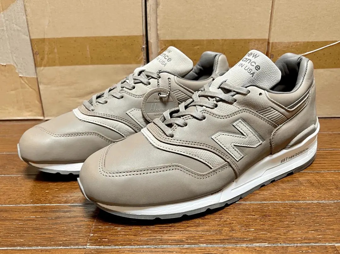 Horween × New balance ☆ made in USA M997BKR オールレザー New Balance x Horween Leather 997 Beige-M997BKR | eBay