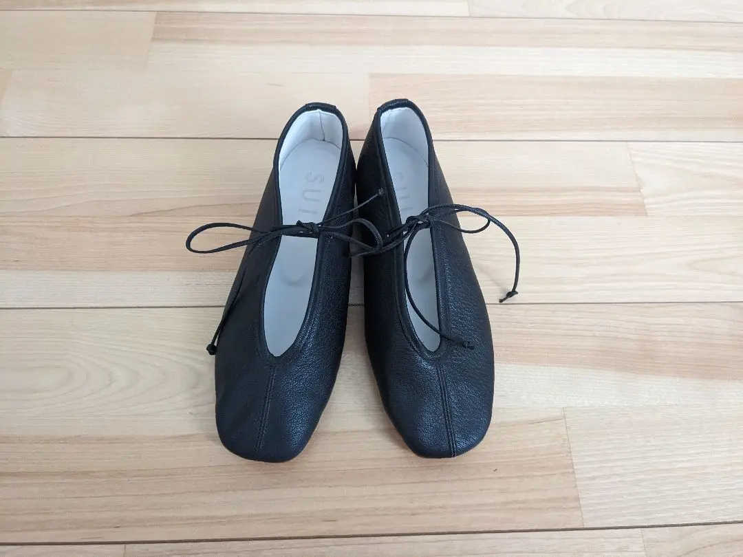 SUI レースアップシューズ　22.5 ブラック　美品　土日発送 SUI / スイ / レースアップシューズ / ブラック・シルバー（全6
