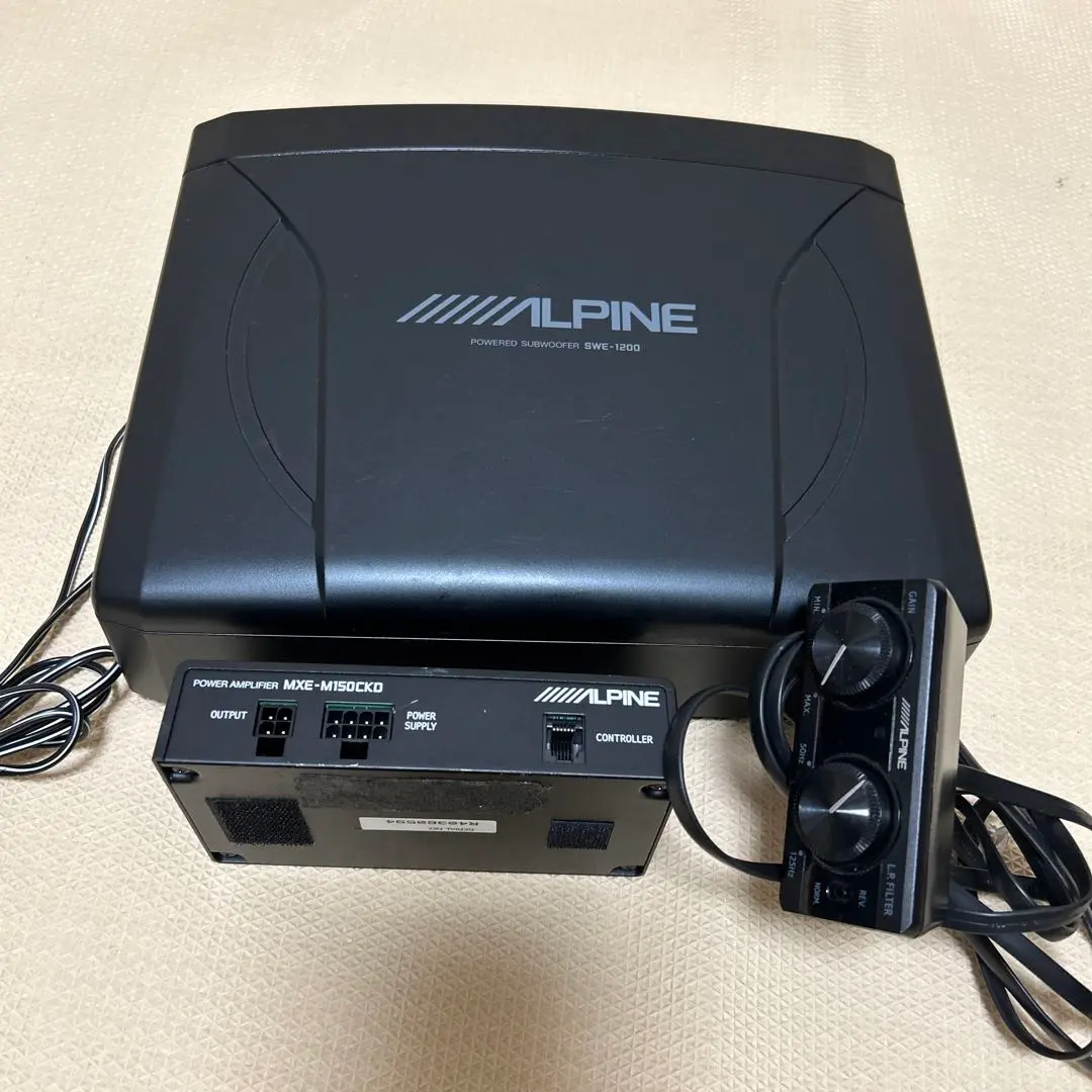 ウーファー・スピーカーセット(アルパイン　SWE-1200・DDL-R170S） 先代より高域の質感が高まりエネルギッシュでヌケのいい音を再生