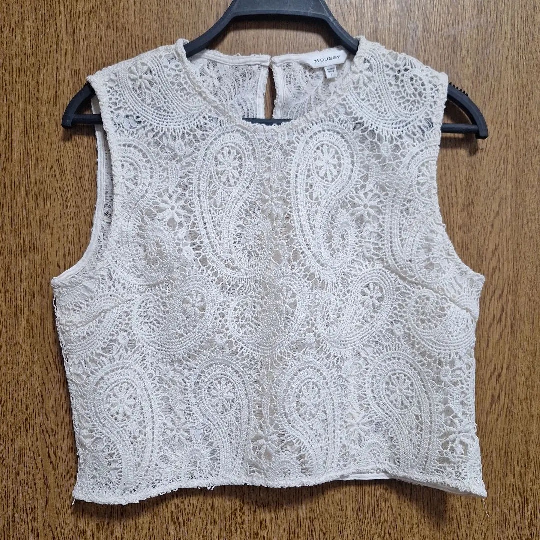 Thumbnail of MOUSSY Ivory Lace Sleeveless Top