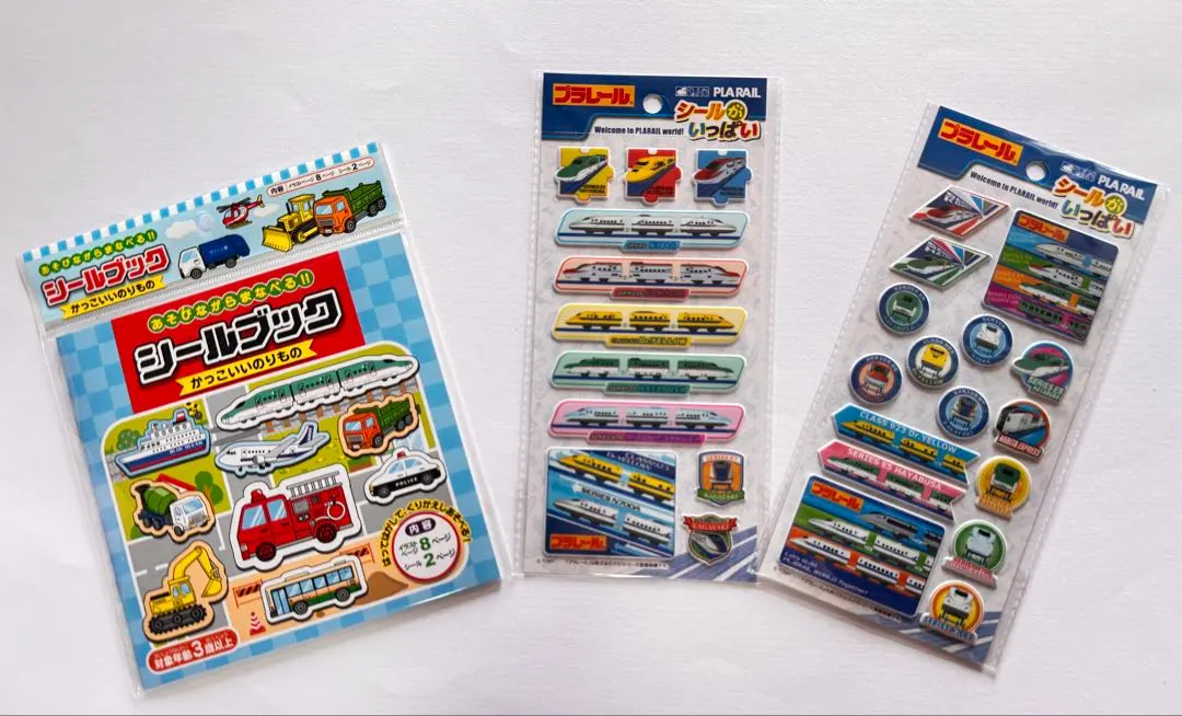 Thumbnail of Vehicle Sticker Book and Plarail Sticker Set