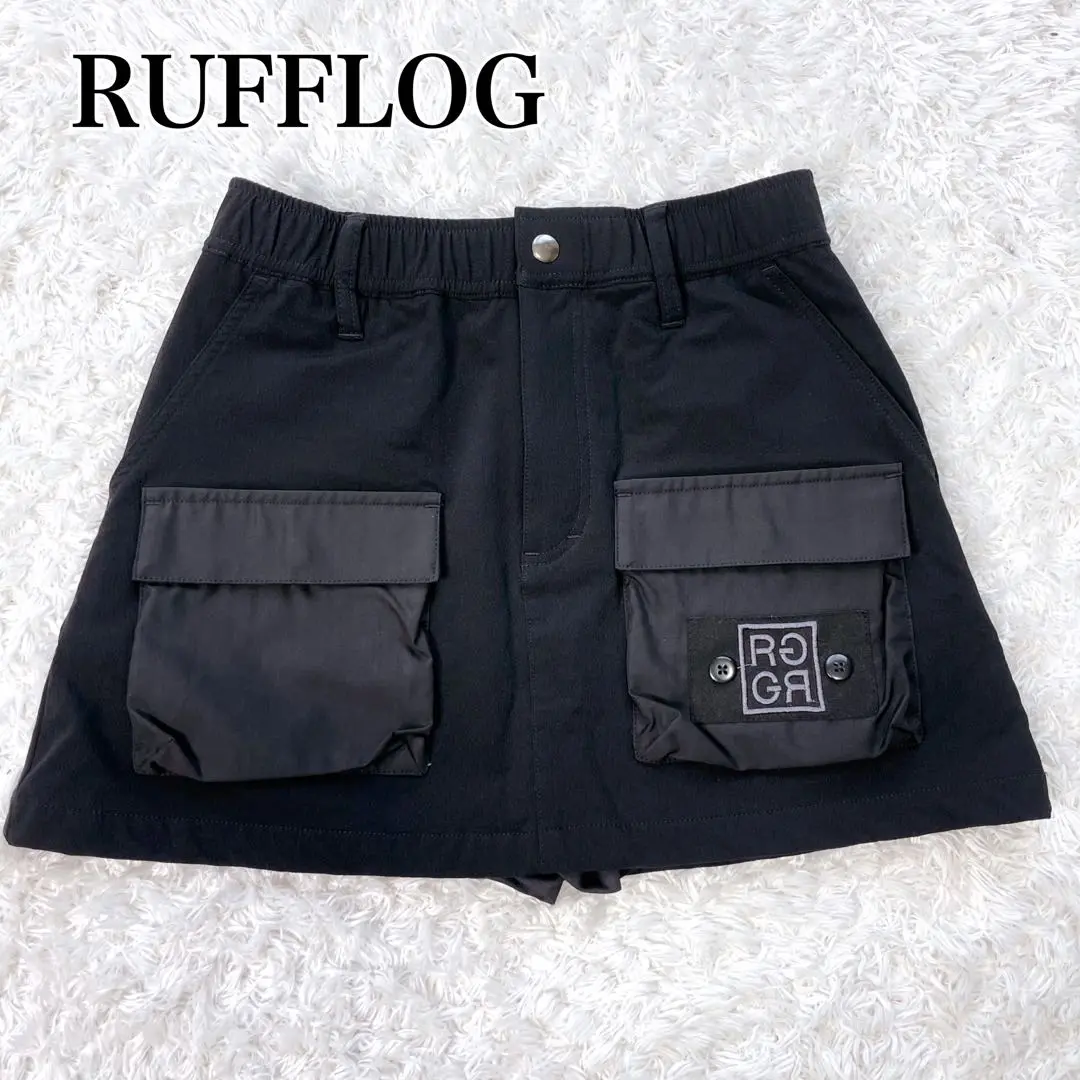 【完売品】rufflog ラフロッグ　レディース ゴルフ スカート M 黒 完売品】rufflog ラフロッグレディース ゴルフ スカート M 黒