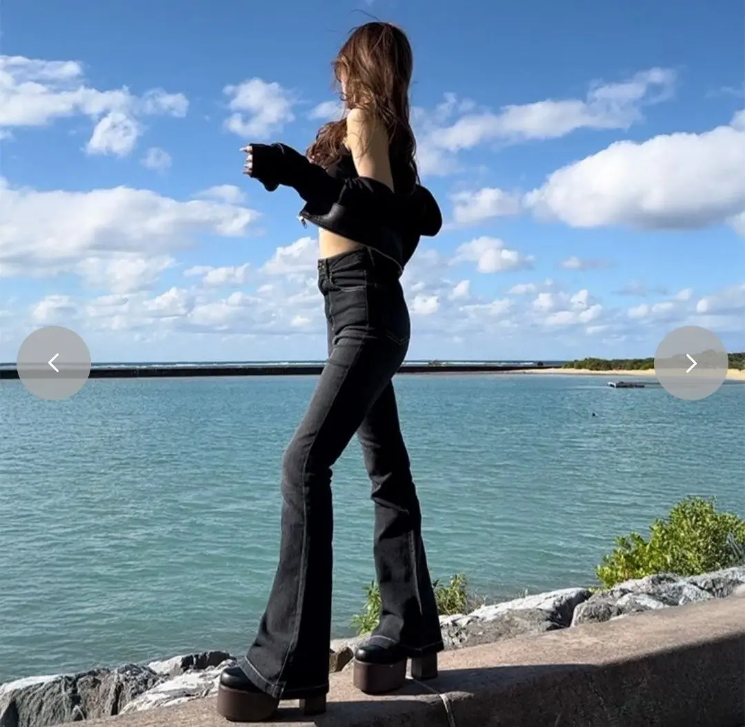 翔子 shoko アベイル デニムラインストーンパンツ ラインストーンデニム 61 shoko アベイル - メルカリ