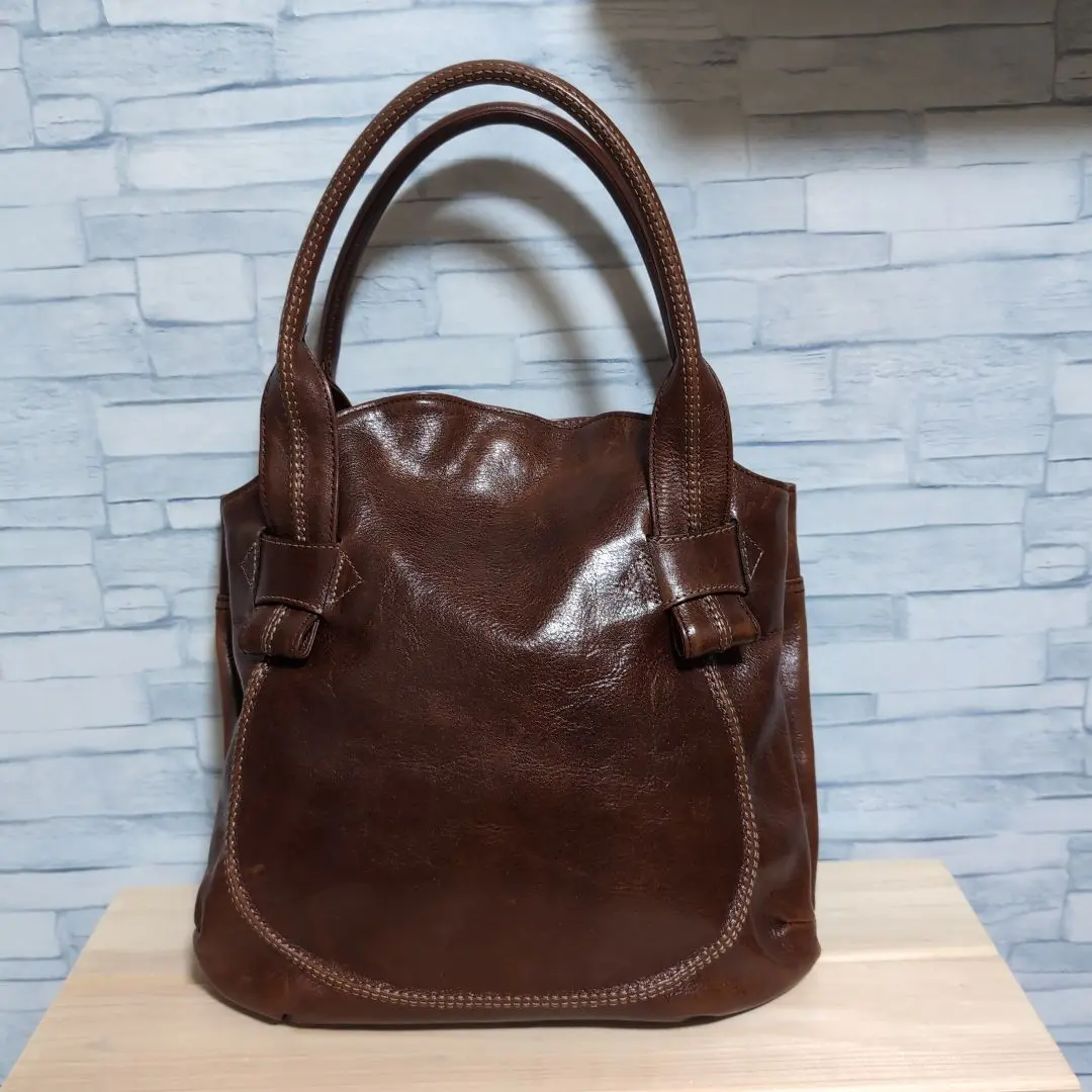 Thumbnail of Price reduced! ARUKAN tote bag (leather) brown