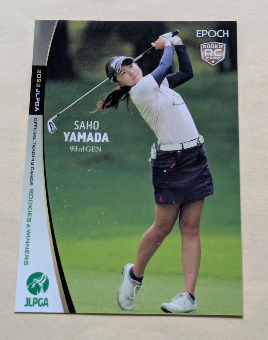 エポック　2022 女子ゴルフカード　山田彩歩プロ直筆サインカード 山田彩歩選手 直筆サインカード