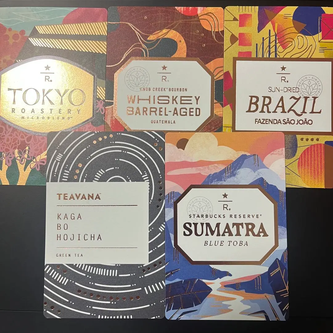 スタバ　ロースタリー東京　teavana エデュケーションカード　全種 エデュケーションカード コーヒーカード スタバ リザーブ ロース