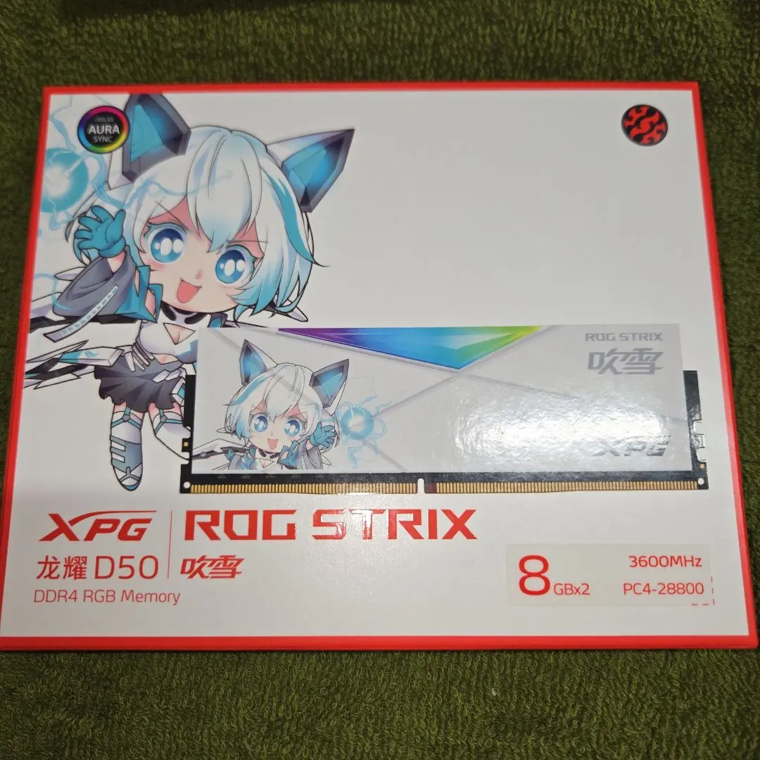 ADATA ROG STRIX 吹雪 メモリ 48GB DDR5-6800 ADATA XPG LANCER ASUS RGB ROG STRIX DDR5 RAM 6400MHz 32GB(16