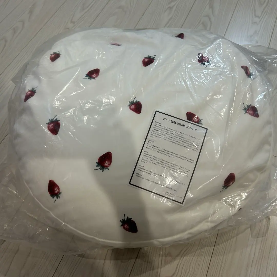 ジェラートピケ いちご柄 ビーズクッション ジェラートピケ いちご 苺柄 ストロベリー ビーズクッション