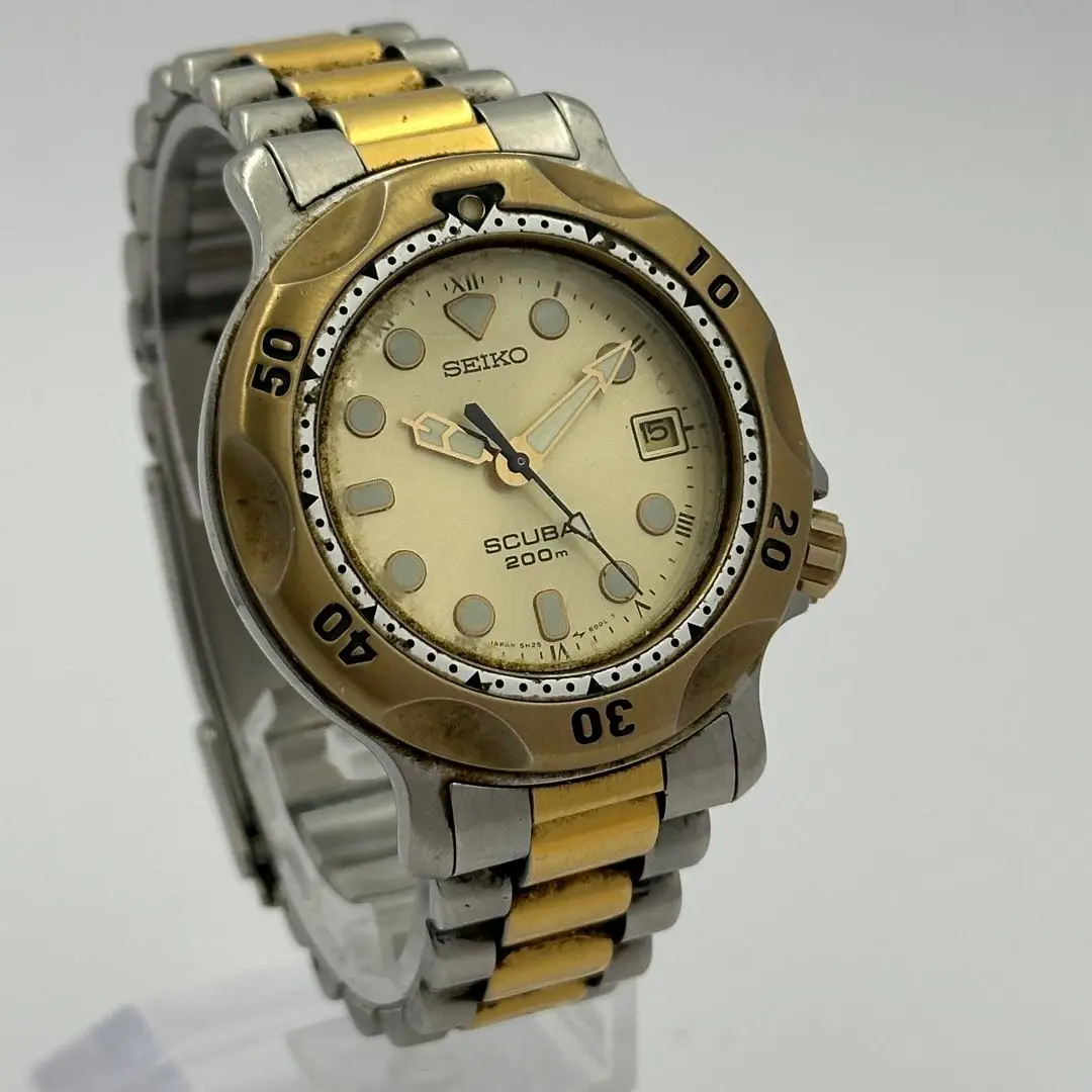 電池新品／SEIKO SCUBA 5H25セイコー ダイバーズウォッチ 日本製 Yahoo!オークション -「seiko 5h25」の落札相場・落札価格