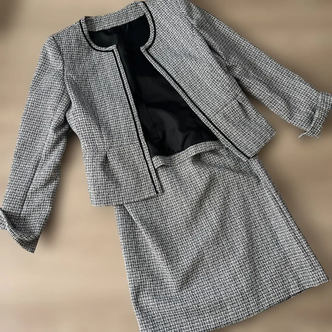 9AR 禮服外套裙套裝 粗花呢 韓國 的縮圖