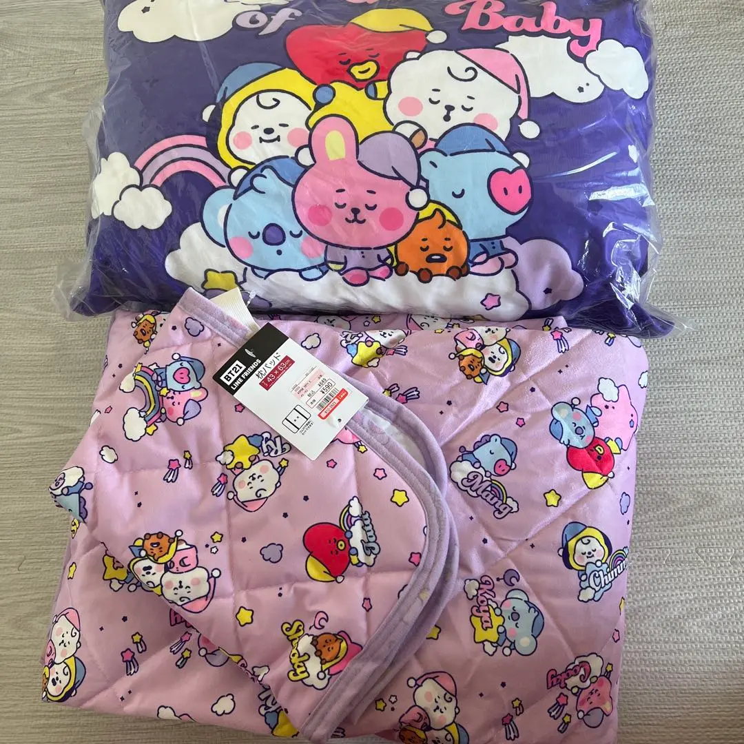 【bt21】2色セット　敷きパッド&枕パッド 2025年最新】しまむら bt21 枕パッドの人気アイテム - メルカリ