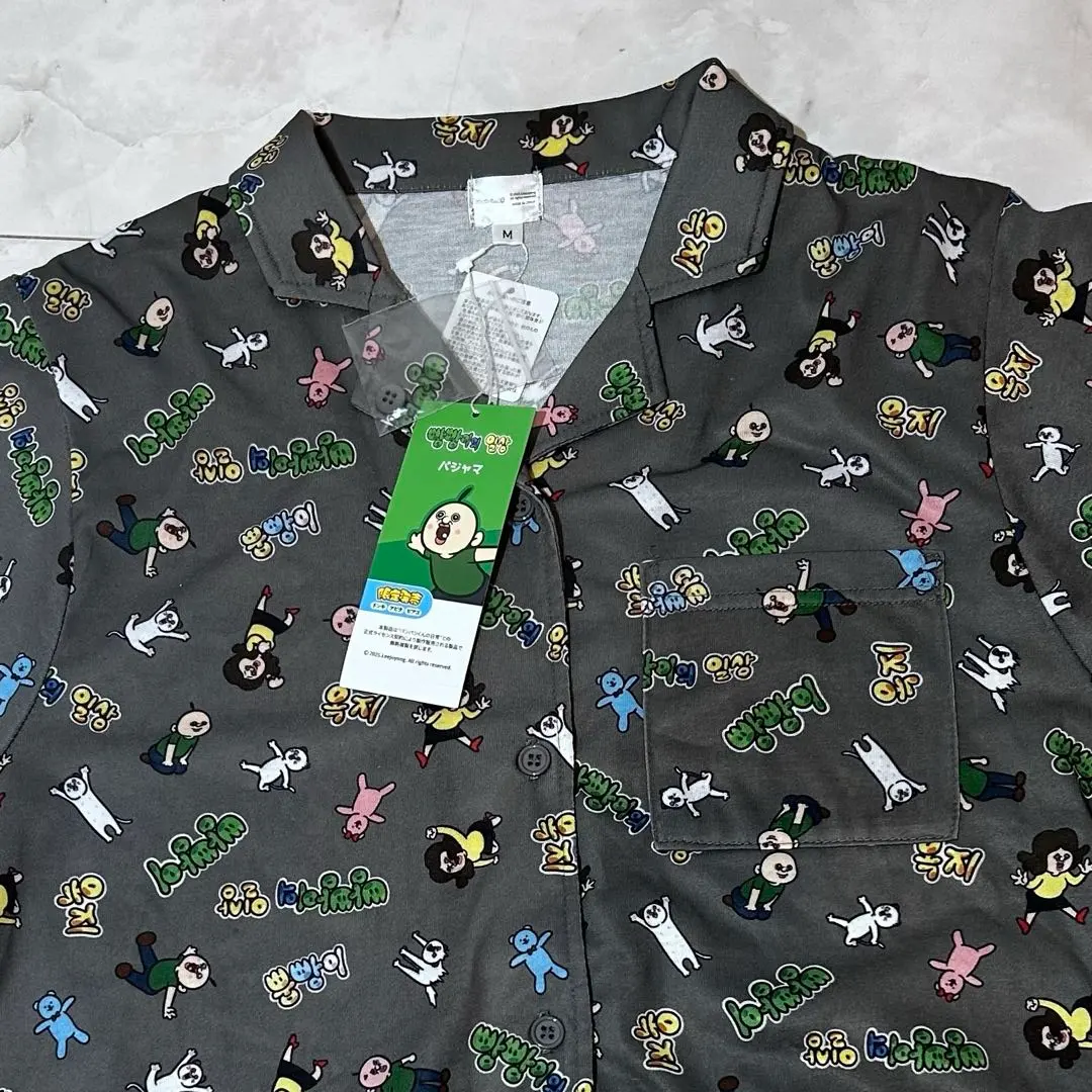 Thumbnail of Panpan-kun's Daily Life Donki Roomwear T-shirt Shorts Gray Korea M