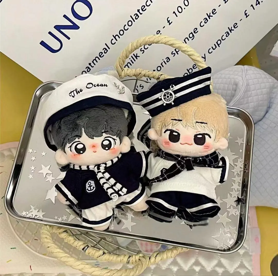 Thumbnail of New Navy-Style Plushie Outfit Set for 10cm Dolls - 4 Piece Set