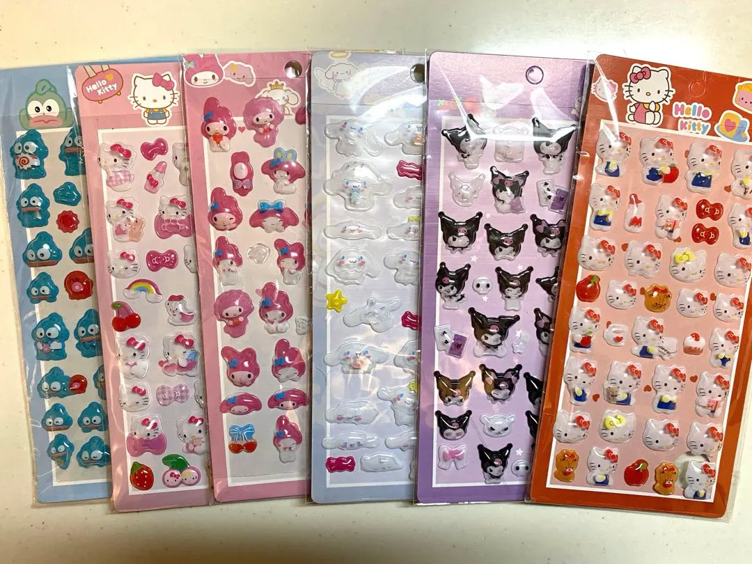 Thumbnail of Puffy Stickers - 6 Assorted Types - Bulk Sale