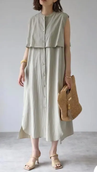 Thumbnail of Back Lace Yoke Design Dress