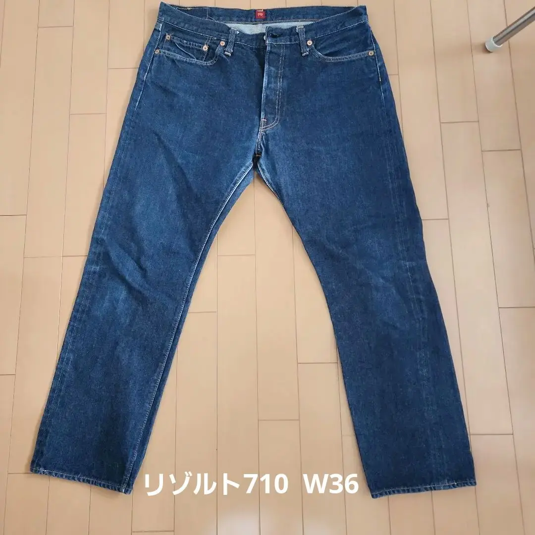 リゾルト710 w36 L32 リーバイス　501 林　濃紺　レア リゾルト710 w36 L32 リーバイス501 林濃紺レア