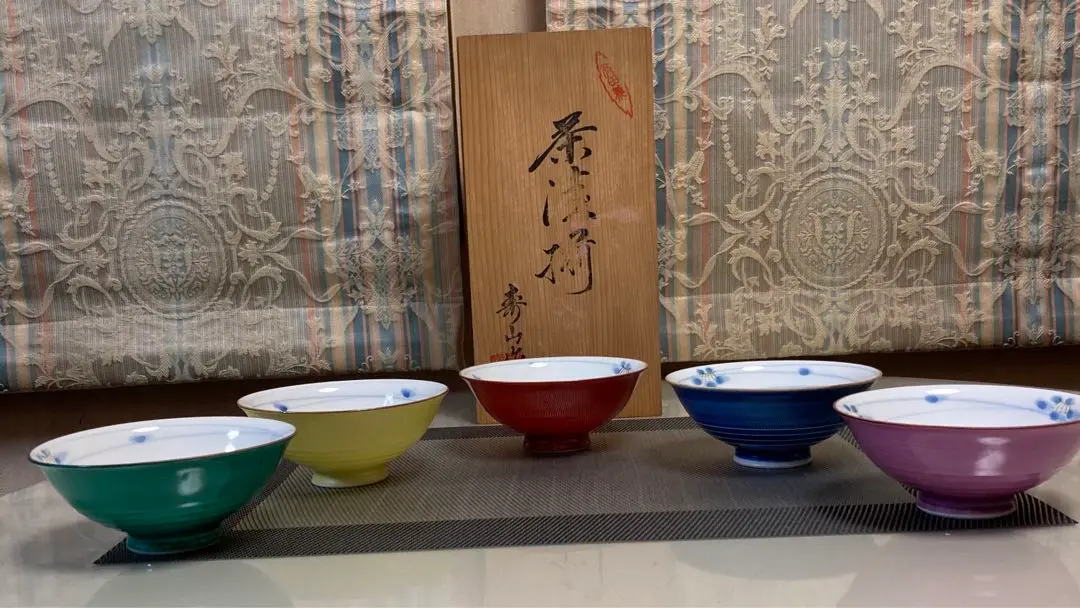 茶道具　茶碗まとめ売5客/鈴木正康/大樋焼/壽山　他　作家物 Yahoo!オークション -「寿山 茶碗」の落札相場・落札価格