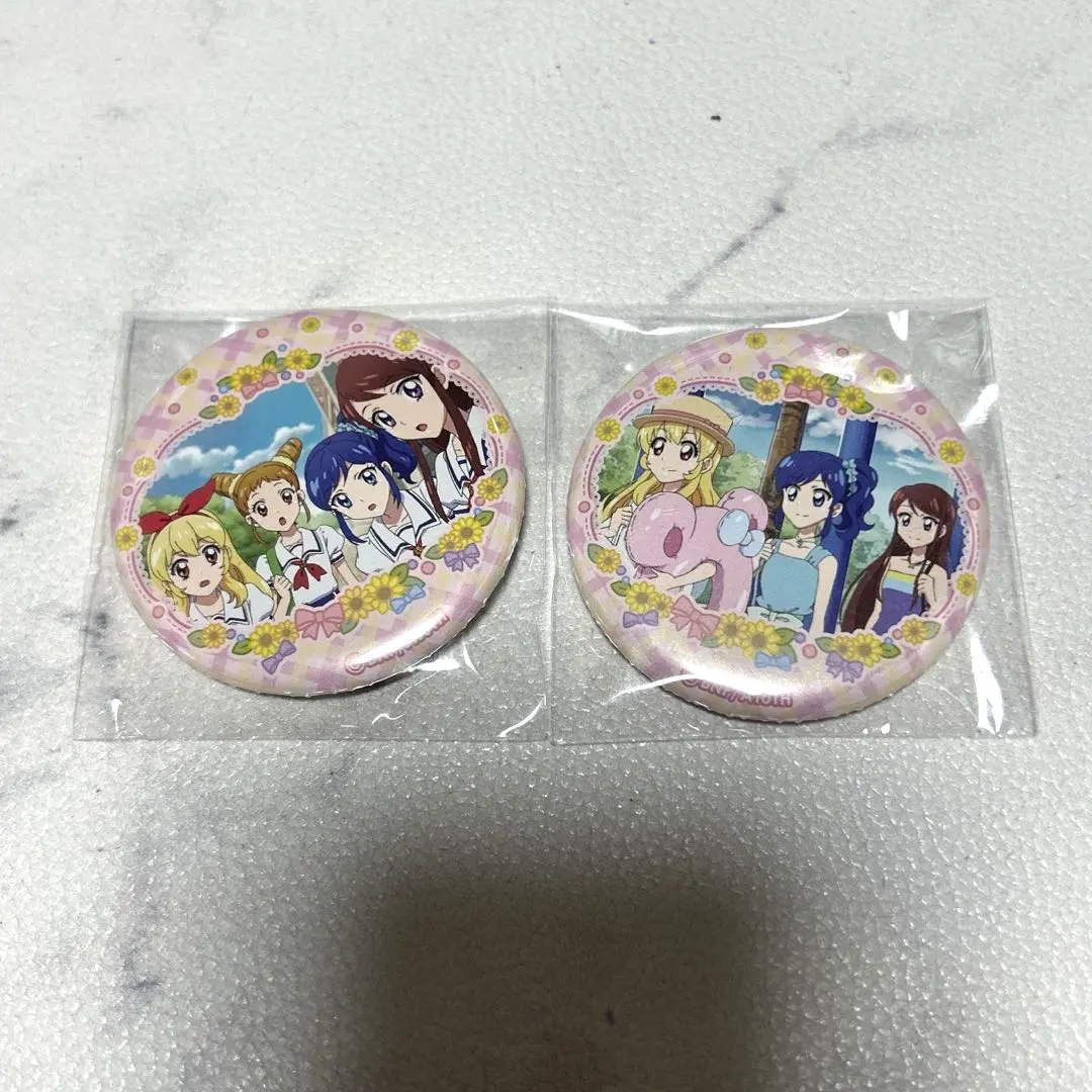 Thumbnail of Aikatsu! Aeon Limited Cheese Soft Cookies Can Badge Set of 2