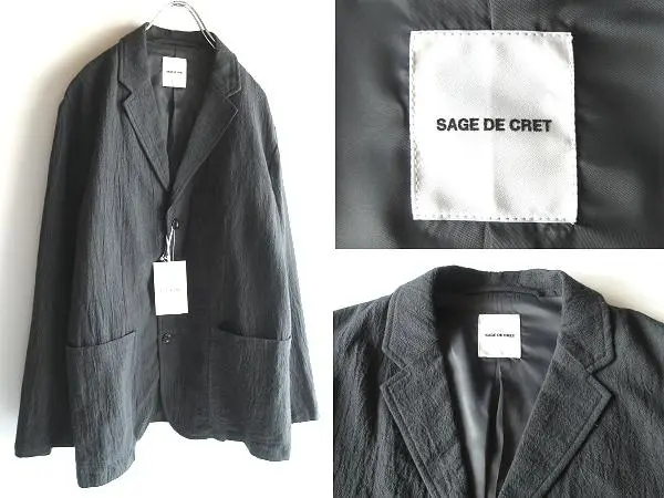 【美品】SAGE DE CRET ウール 3ボタン テーラード ジャケット M ジャケット SAGE DE CRET（サージュデクレ） | ギャラリード