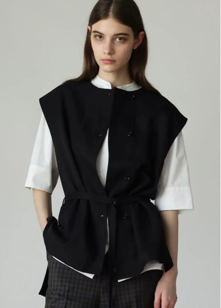 FLORENT 23AW ツイルストレッチベスト ジレ ノースリーブ 黒 M 2025年最新】FLORENT レディース ベスト・ジレ・ビスチェの人気