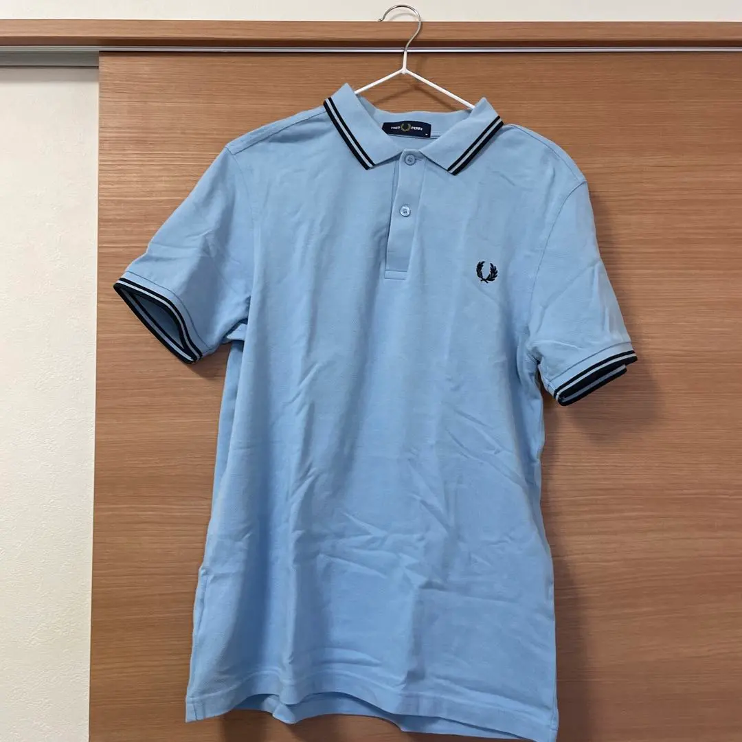 FRED PERRY 弗雷德·佩里　Polo衫　淺藍色 的縮圖