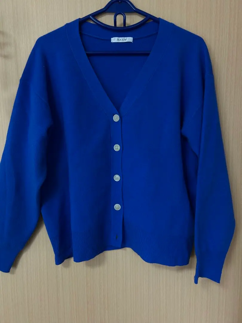 Thumbnail of RASW Blue V-neck Cardigan M