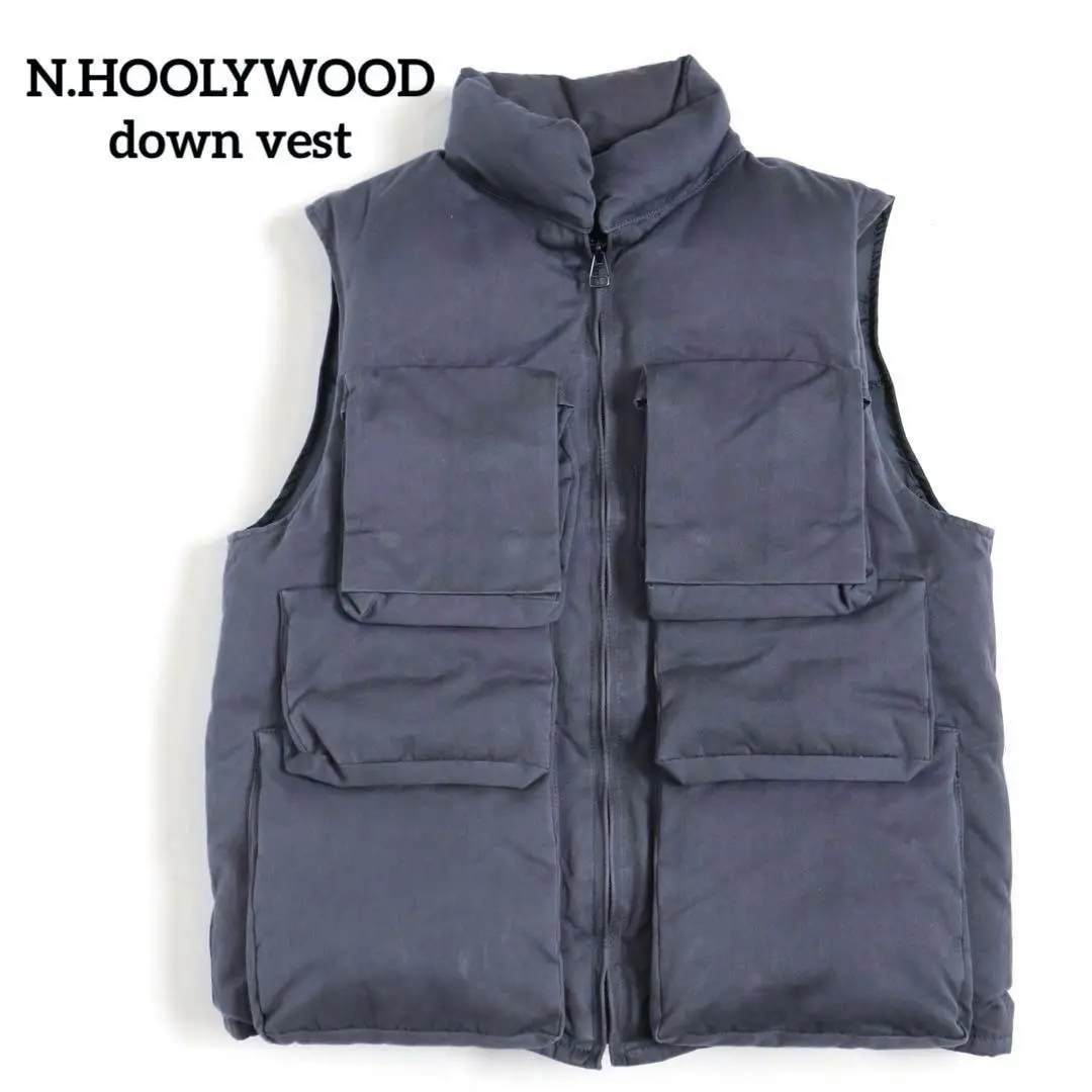 n.hollywood エヌハリウッド　ダウンベスト　ツイード 2025年最新】N.HOOLYWOOD メンズ ダウンベスト・キルティング