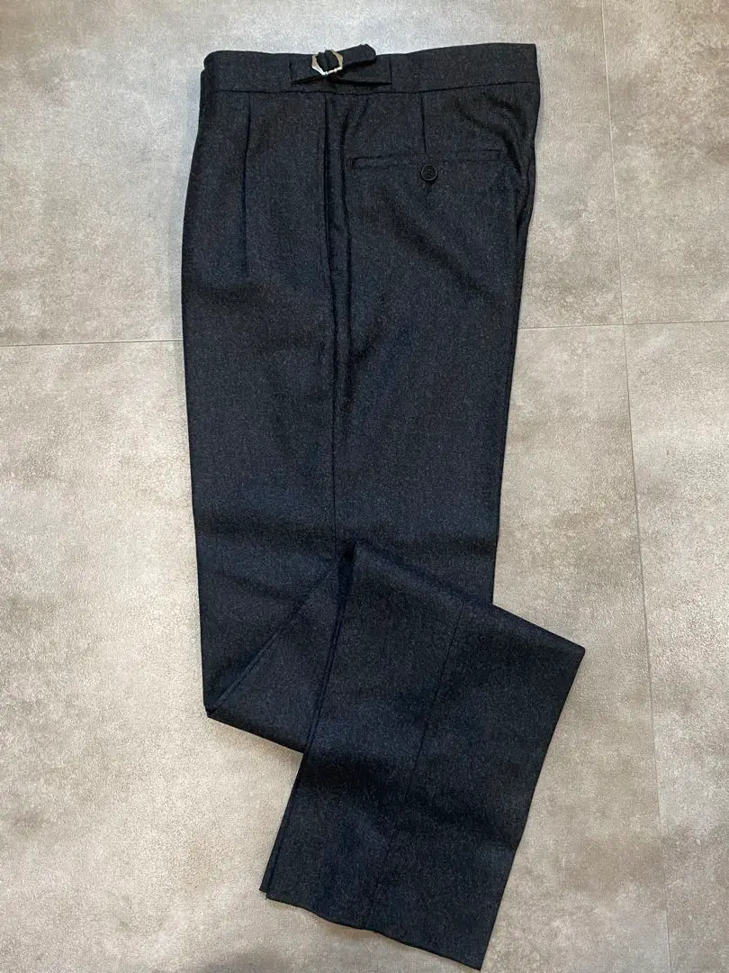 最終価格 ベルナールザンス FR38 2インタック　ウールパンツ　ボルドー SUMMER SALE】正規品 BERNARD ZINS(ベルナール ザンス)BROTHER