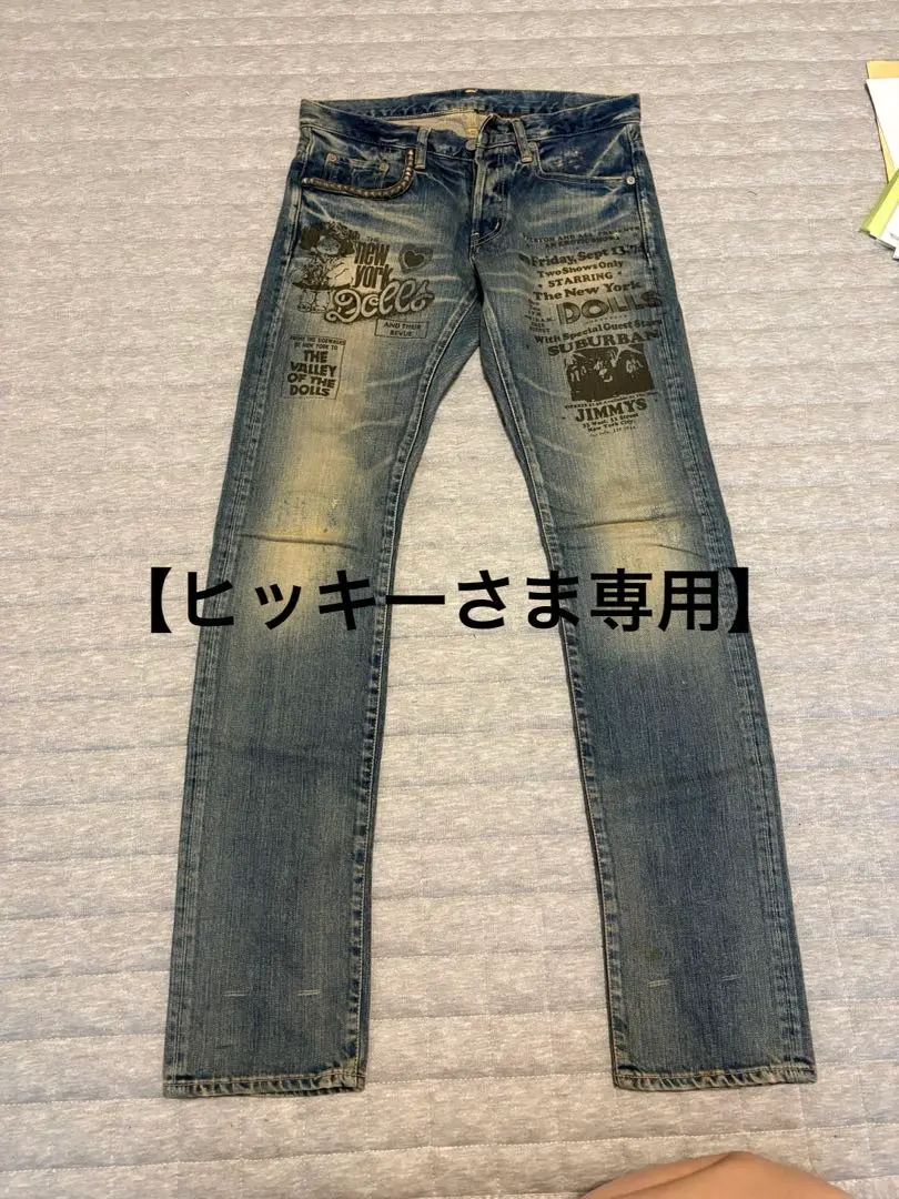 HYSTERIC GLAMOUR NEW YORK DOLLS デニム/ジーンズ HYSTERIC GLAMOUR × NEW YORK DOLLS denim pants | NOIR ONLINE