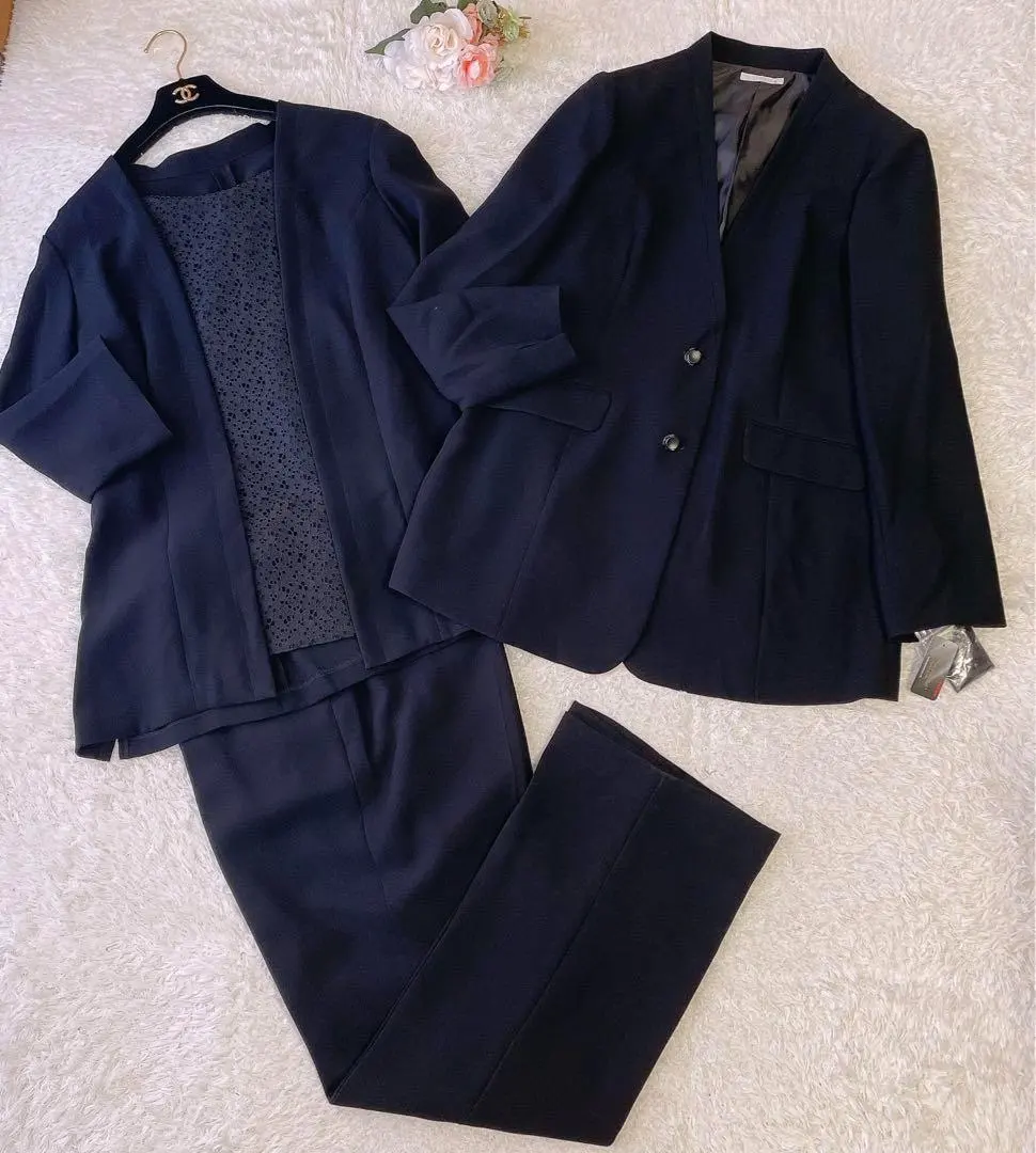 全新帶標✨大碼 21號 頂級黑色禮服 3件套 黑色 的縮圖