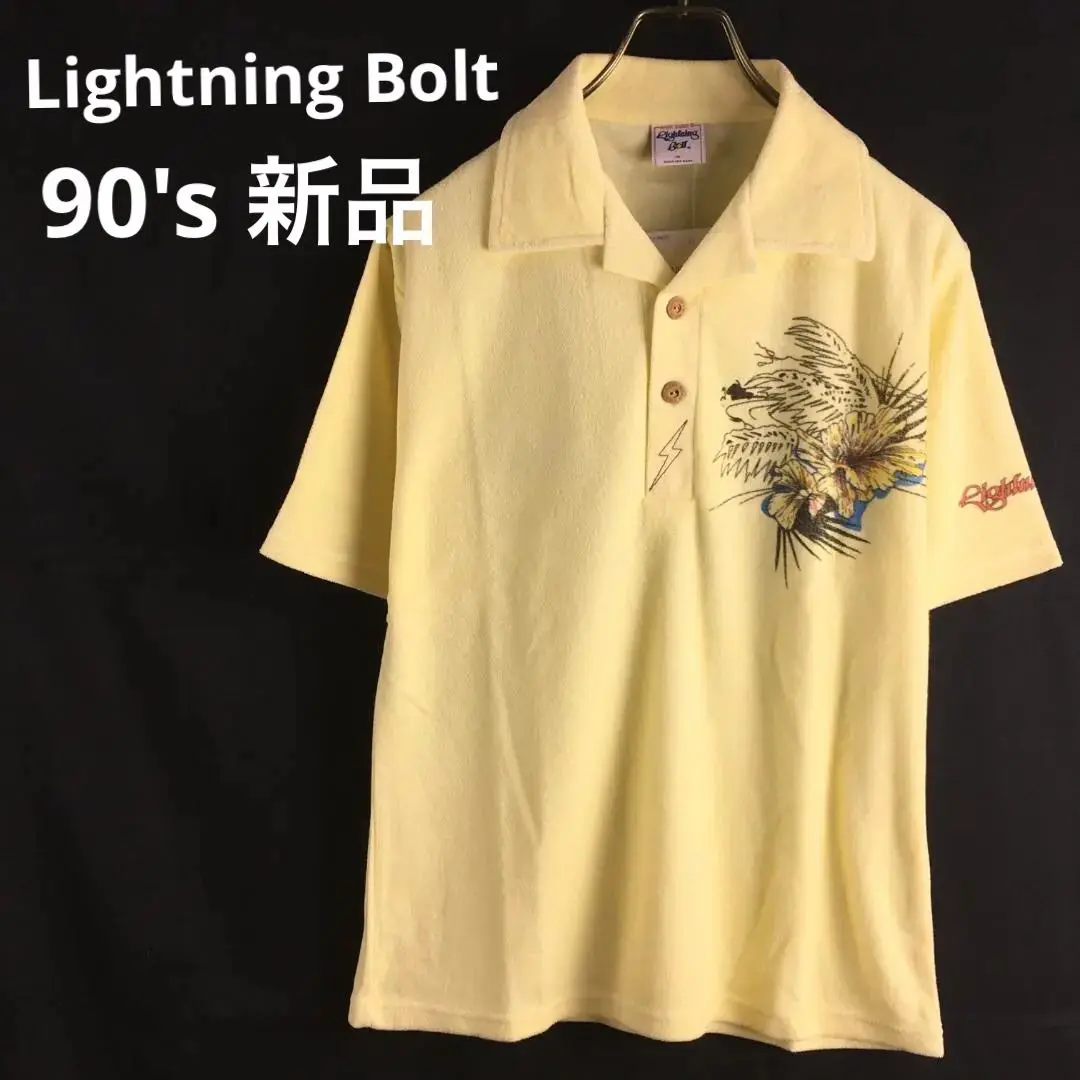 LIGHTNING BOLT×PGC バックプリントポロシャツ　XL 美品 2025年最新】Lightning Bolt メンズ ポロシャツの人気アイテム