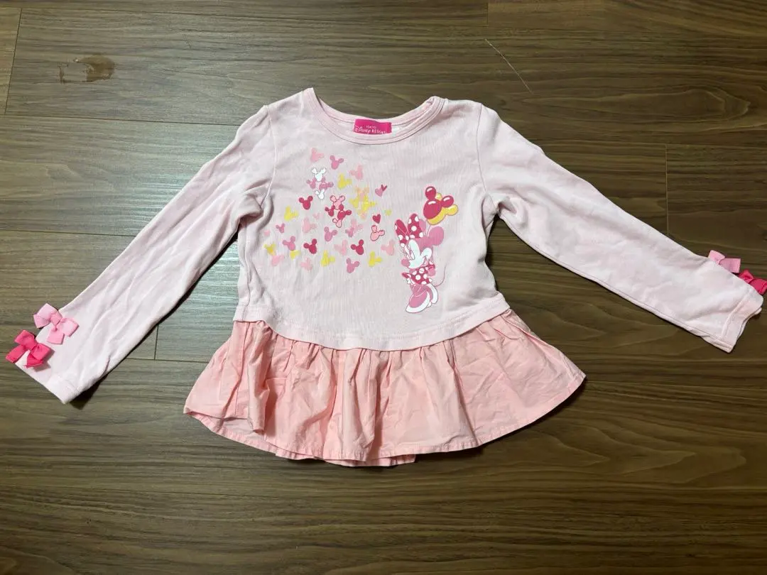 Thumbnail of Tokyo Disney Resort Minnie Mouse long-sleeved cut-and-sew shirt 120cm