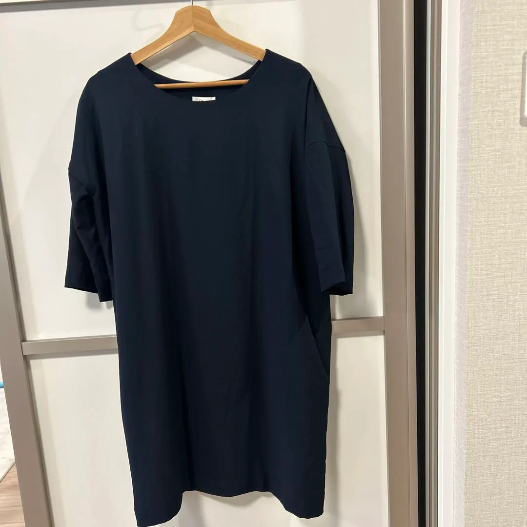 Thumbnail of URBAN RESEARCH DOORS Navy 3/4 Sleeve Dress