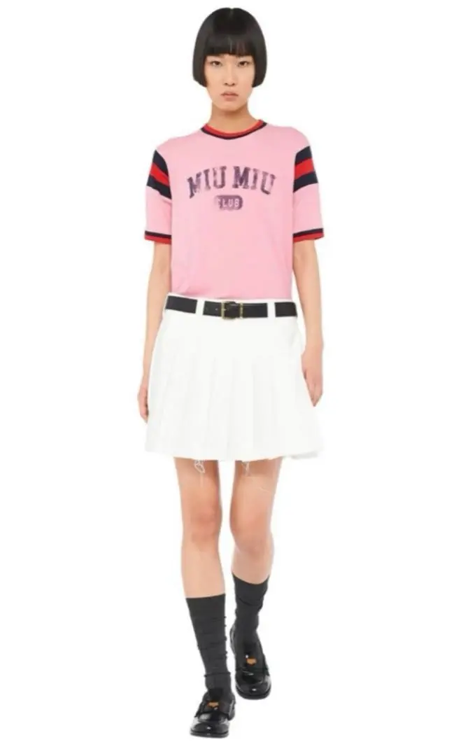2025年最新】miumiu ピンク tシャツの人気アイテム - メルカリ