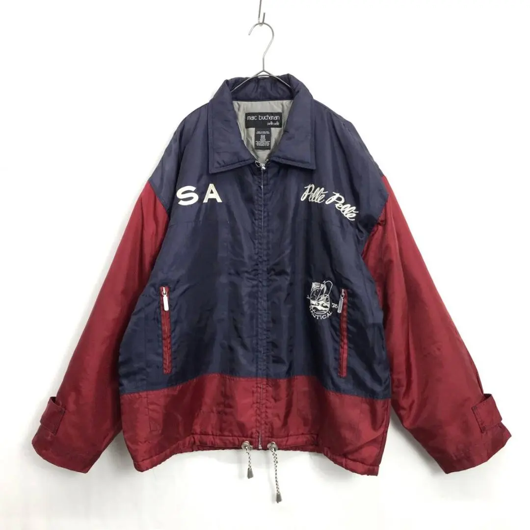 希少 古着 Pelle Pelle 総柄 ジップパーカー Pelle Pelle(ペレペレ) / ジップパーカー/XL/コットン/ORN/総柄